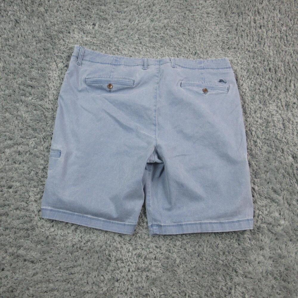 Tommy Bahama Shorts Mens 42 Blue Flat Front Stretch Chino Tencel Blend 41x9* - Picture 12 of 15